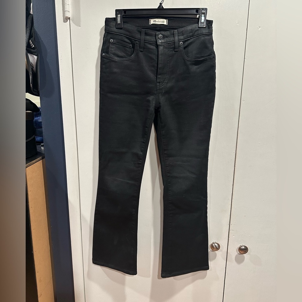 Madewell Black Bootcut High-Rise Jeans